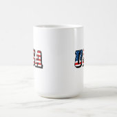 米国国旗の文字 マグカップ (中央)