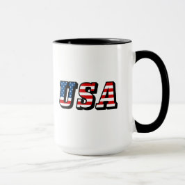 米国国旗の文字 マグカップ