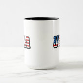米国国旗の文字 マグカップ (中央)