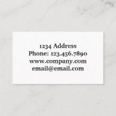 米国国旗の日没の会社名名刺 名刺 (裏面)