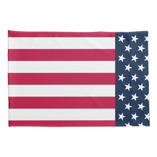 米国国旗の星とストライプ枕ケース 枕カバー (裏面-右)