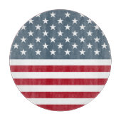 米国国旗の星とストライプ カッティングボード (正面)