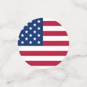 米国国旗の星とストライプ コンフェッティ (スモール正面)