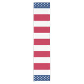 米国国旗の星とストライプ ショートテーブルランナー (正面)