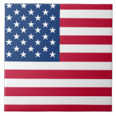 米国国旗の星とストライプ タイル (正面)