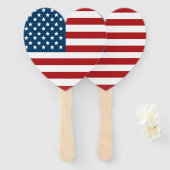 米国国旗の星とストライプ ハンドファン (正面&裏面)