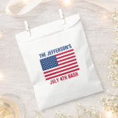 米国国旗の星とストライプ フェイバーバッグ (クリップ留めされた状態)