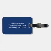 米国国旗の星とストライプ ラゲッジタグ (裏面横)