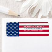 米国国旗の星とストライプ ラベル (インサイチュ)