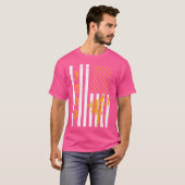 米国国旗の柔道家 Tシャツ (正面フル)