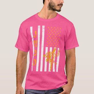米国国旗の柔道家 Tシャツ