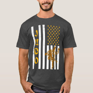 米国国旗の柔道 Tシャツ