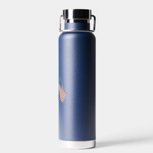 米国国旗の水瓶 ウォーターボトル (背面)