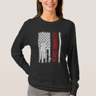 米国国旗の清掃クルー第4回7月カストディアンクル Tシャツ