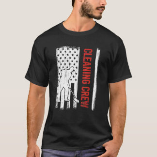 米国国旗の清掃クルー第4回7月カストディアンクル Tシャツ