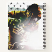 米国国旗の溶接機 ノートブック (裏面)