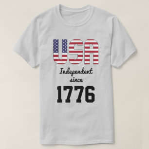 米国国旗の独立性お祝い Tシャツ
