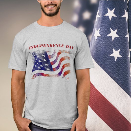 米国国旗の独立記念日 Tシャツ