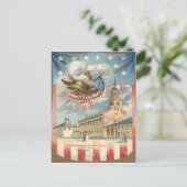 米国国旗の独立記念館リバティーベル ポストカード (スタンド正面)