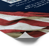 米国国旗の生活お祝い写真ダウンロード葬儀 ポスター (角)