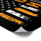 米国国旗の白血病認識度がんを克服した人と戦う ポスター (角)