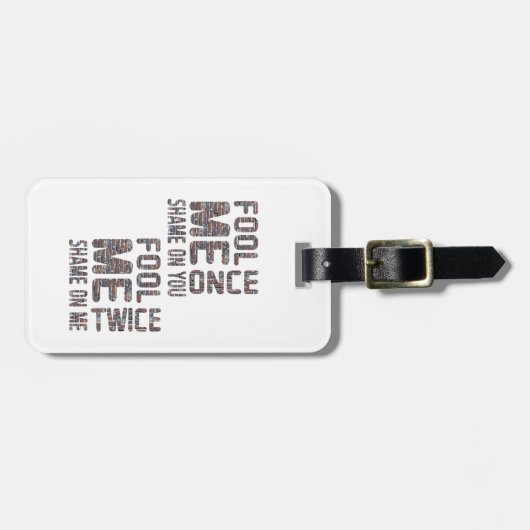 米国国旗の白黒ヴィンテージレトロ ラゲッジタグ (正面横)