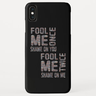 米国国旗の白黒ヴィンテージレトロ iPhone XS MAXケース