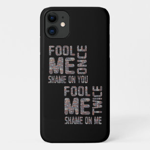 米国国旗の白黒ヴィンテージレトロ iPhone 11 ケース