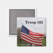 米国国旗の磁石 マグネット (正面/裏面)