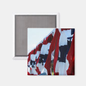 米国国旗の磁石 マグネット (正面/裏面)