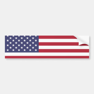米国国旗の米国独立愛国心パターン バンパーステッカー