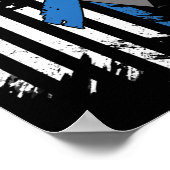 米国国旗の糖尿病型1認識度ファミリーサポート ポスター (角)