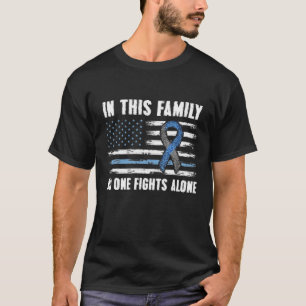 米国国旗の糖尿病型1認識度ファミリーサポート Tシャツ