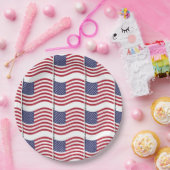 米国国旗の紙プレート ペーパープレート (パーティー)