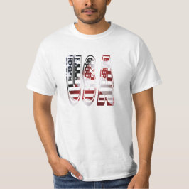 米国国旗の素晴らしい色のおもしろい Tシャツ
