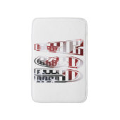 米国国旗の素晴らカラフルしいFab バスマット (正面縦)