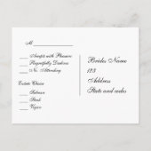 米国国旗の結婚式RSVPディナーチョイス葉書 インビテーションポストカード (裏面)