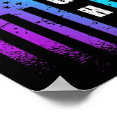 米国国旗の自殺防止認識度 ポスター (角)