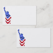 米国国旗の自由の名刺の像 名刺 (正面/裏面)