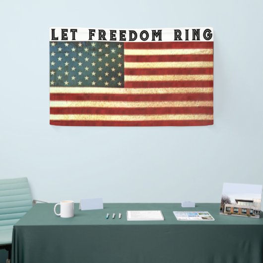 米国国旗の自由 横断幕 (トレードショー)