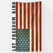 米国国旗の自由 横断幕 (縦)