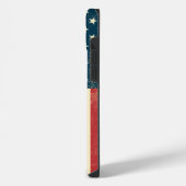 米国国旗の色あせ iPhoneケース (左側面)
