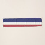 米国国旗の色（青、白、赤） ストライプの スカーフ<br><div class="desc">米国国旗の色青い白い赤の愛国ストライプの的スカーフ</div>