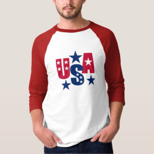 米国国旗の色 Tシャツ