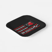 米国国旗の英雄の生活のナース評価 ペーパープレート (傾斜あり)