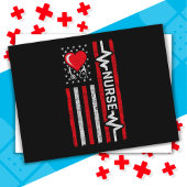 米国国旗の英雄の生活のナース評価 ポストカード