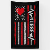 米国国旗の英雄の生活のナース評価 横断幕 (縦)