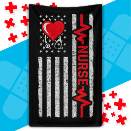 米国国旗の英雄の生活のナース評価 横断幕