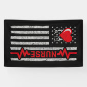 米国国旗の英雄の生活のナース評価 横断幕 (横)