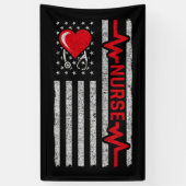 米国国旗の英雄の生活のナース評価 横断幕 (縦)